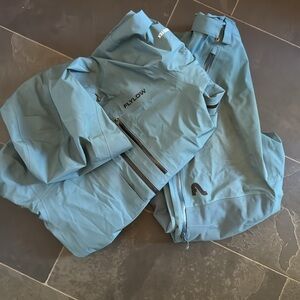 Blue Flylow Ski Jacket and Pants